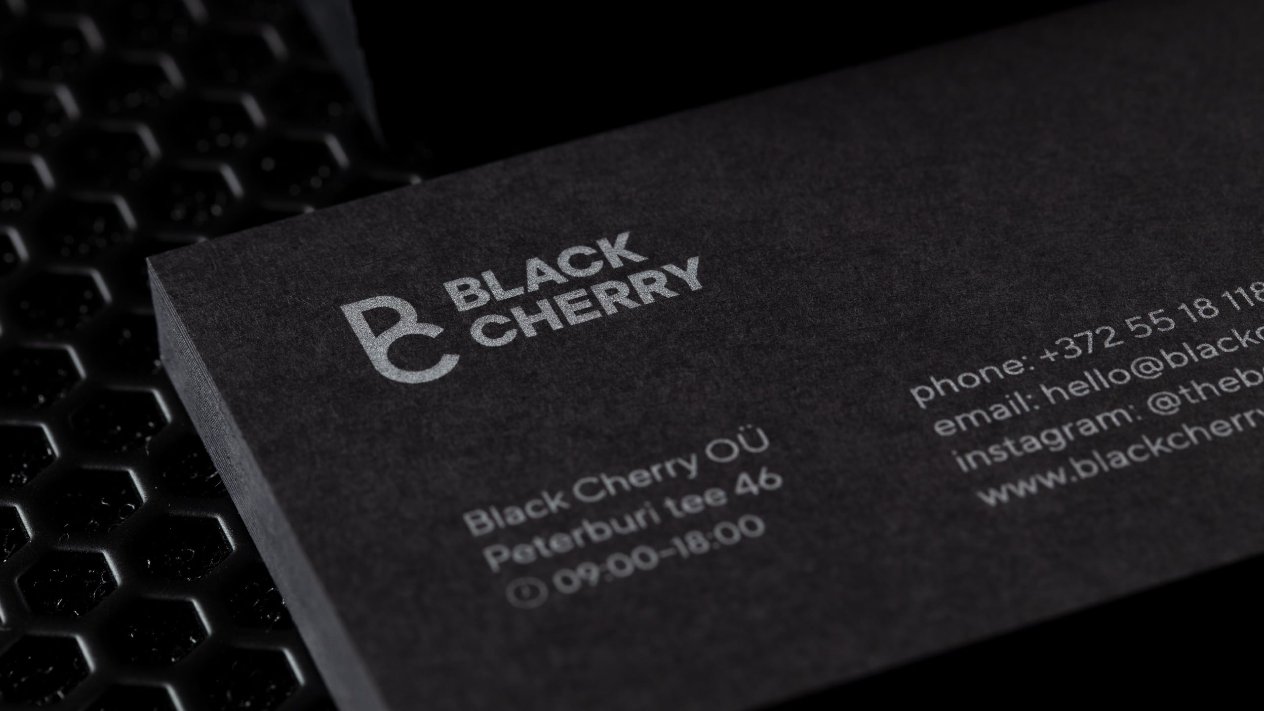 Black Cherry business cards